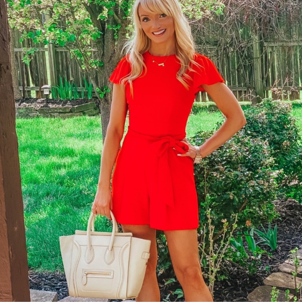 Antonio Melani - Elegant Red Shorts Romper - Size 4